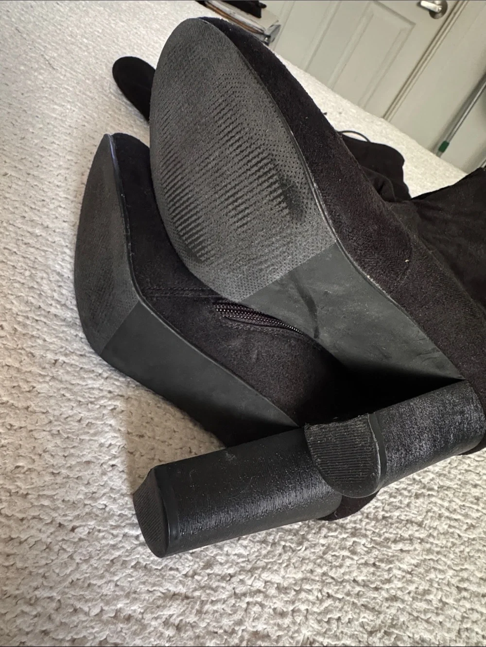 Black Knee High Boots